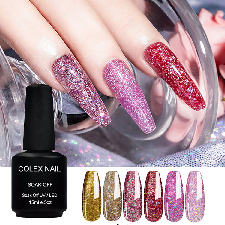 15ml etxeko brikolajea Glitter gel poloniera