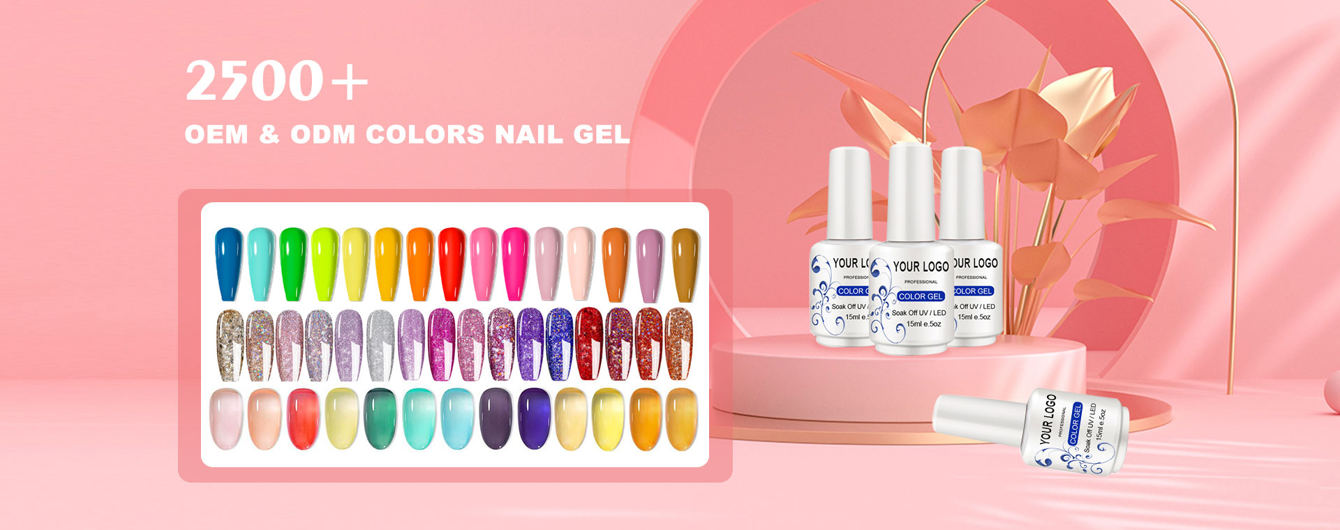 Glitter Gel Polish Fabrikatzaileak