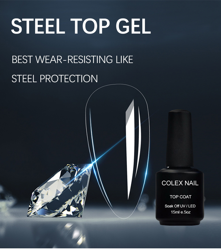 Gel Top Coat-en efektu ezin hobea