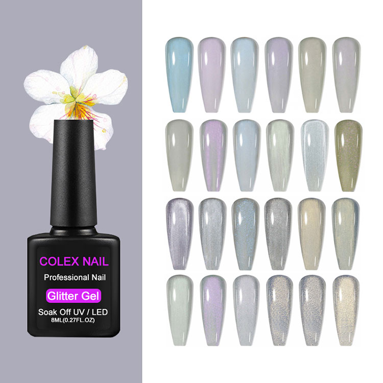 Glitter distiratsua gel leuna