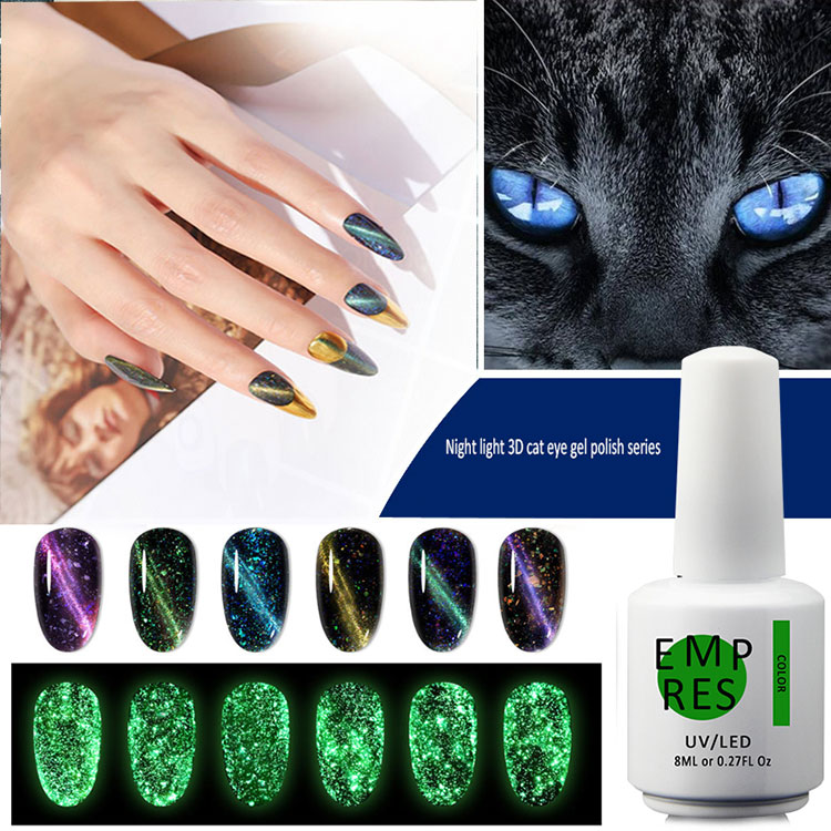 Glow in the Dark 3D Cat Eye Gel poloniarra