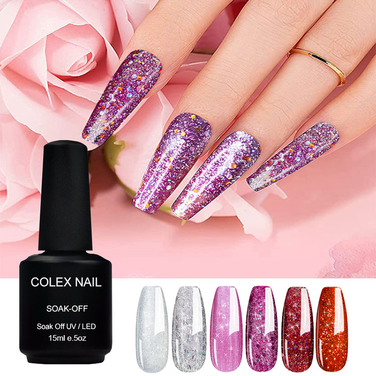 Distira handiko glitter gel poloniarra