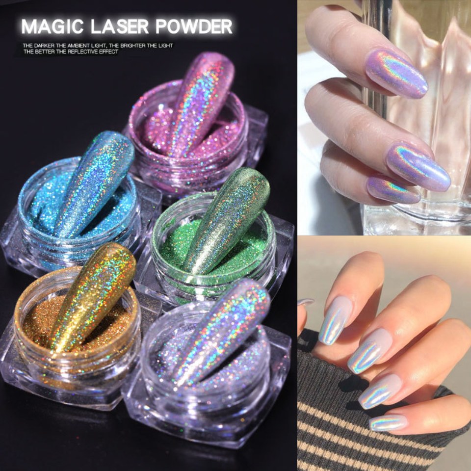 Laser Rainbow Glitter hautsa