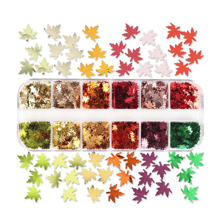 Maple Leaf iltze sequins 12 kolore