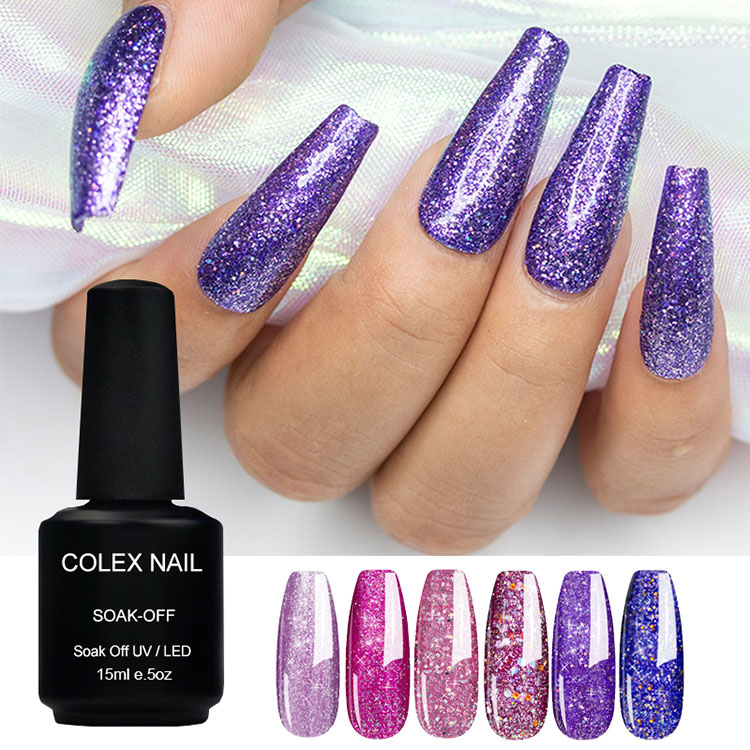 Iragazgaitza iraupen luzeko glitter gel leuna